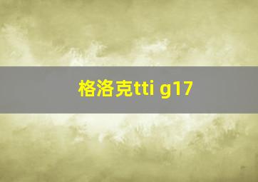 格洛克tti g17